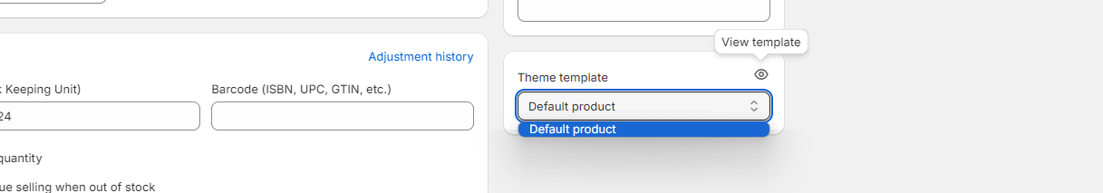 Assign a template