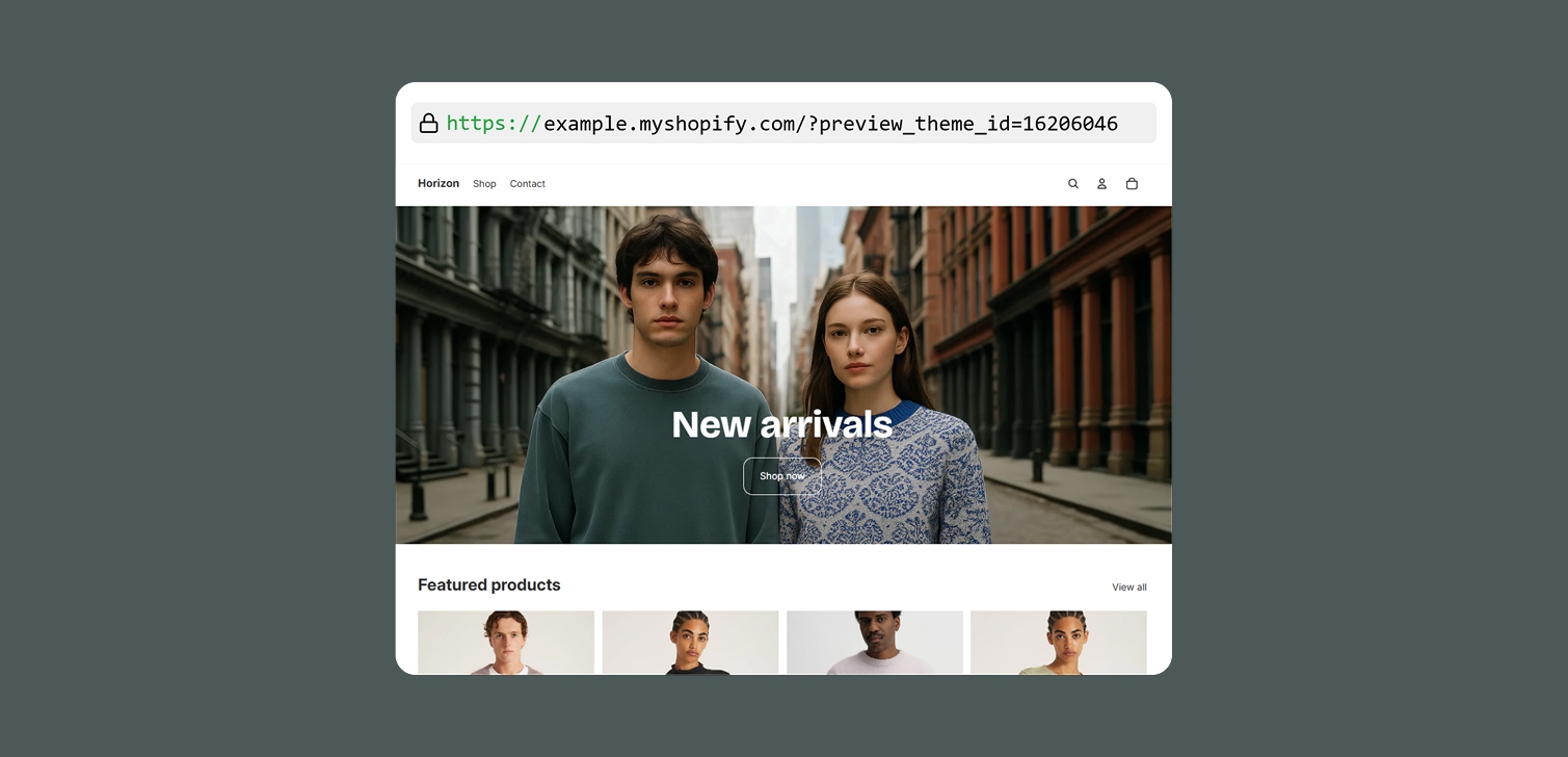 shopify-theme-preview-links-that-dont-expire